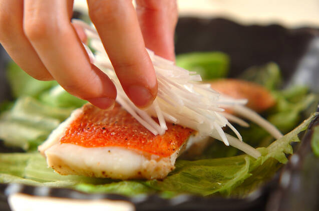 金目鯛の中華蒸しの作り方の手順6