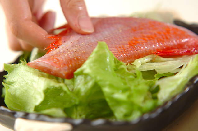 金目鯛の中華蒸しの作り方の手順5