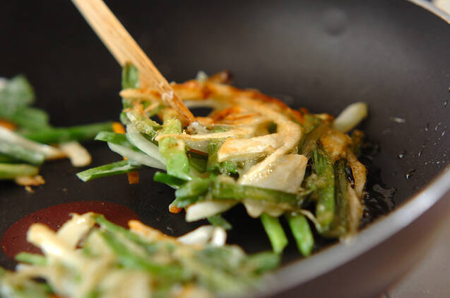 ニラのペタンコ焼きの作り方の手順5