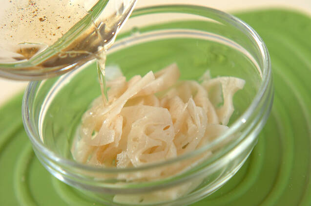 シャキシャキレンコンのマヨサラダの作り方の手順4