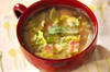 白菜とベーコンのスープの作り方の手順
