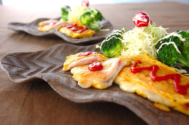 薄切り餅ピカタ