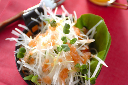 大根サラダ・タラコドレッシング