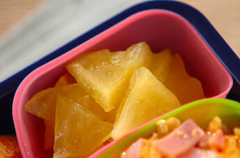 リンゴのレンジ甘煮