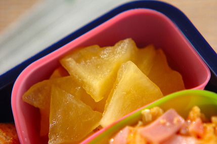 リンゴのレンジ甘煮