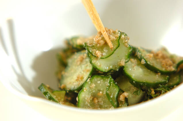 キュウリと大葉のゴマ酢和えの作り方の手順4