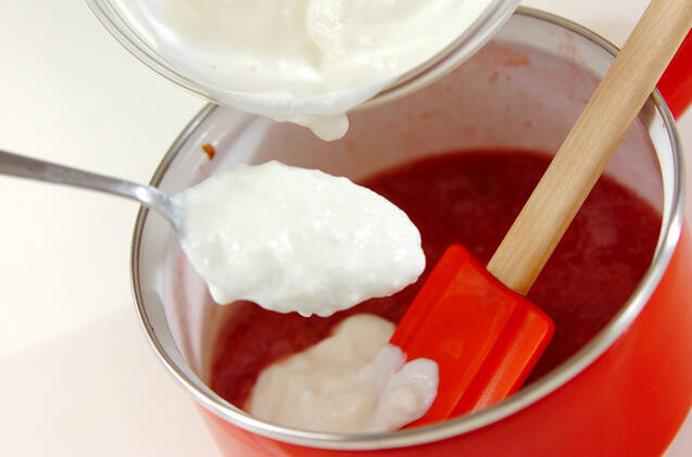 イチゴヨーグルトゼリーの作り方の手順4