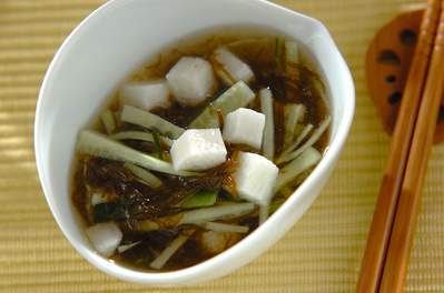 もずく長芋の酢の物 副菜 レシピ 作り方 E レシピ 料理のプロが作る簡単レシピ