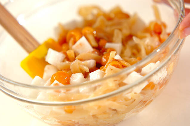 クラゲの梅肉和えの作り方の手順5