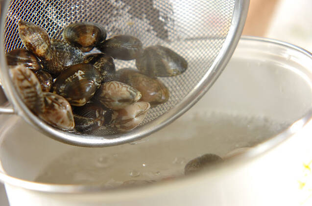 アサリのお吸い物の作り方の手順4