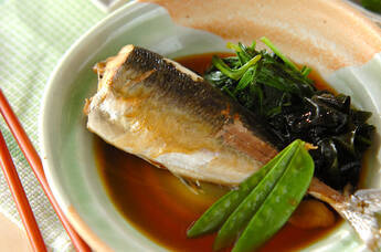 アジとニラの煮付け