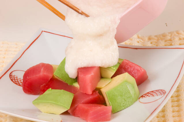 マグロの山かけの作り方の手順4