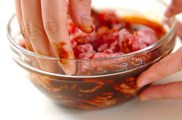 ひき肉たっぷり担々麺 汁なし 肉みそ濃厚 アレンジ簡単レシピの作り方の手順1