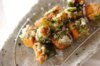 マグロの漬け揚げ