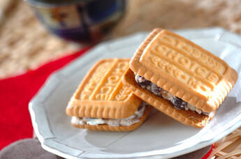 小豆チーズサンドクッキー