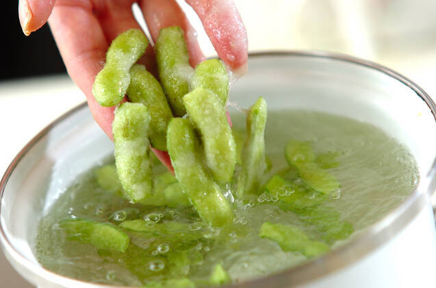 プロ直伝！ほんとうにおいしい枝豆の基本の茹で方の作り方の手順2