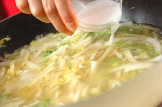白菜のショウガスープの作り方の手順7