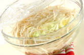 レンジモヤシのそぼろ納豆ソースの作り方3