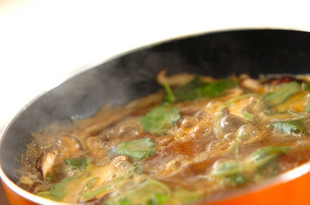 ウナギとゴボウの卵とじ丼の作り方の手順8