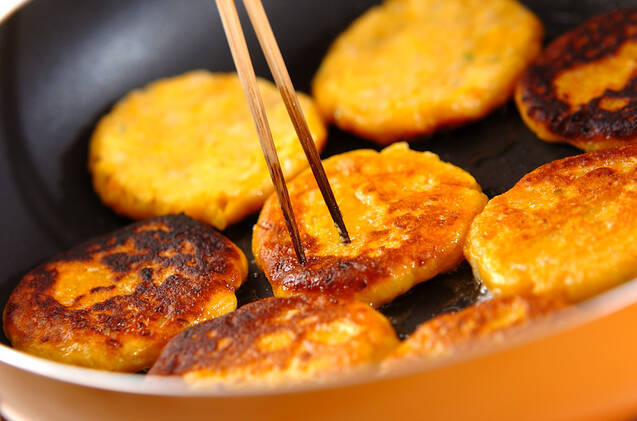 パンプキンのお焼きの作り方の手順3