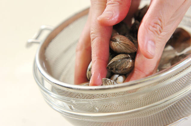 カルグクス～韓国風アサリうどん～の作り方の手順1