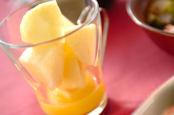 リンゴのオレンジ風味