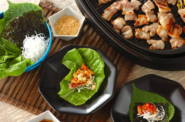 韓国料理の定番 サムギョプサル とは 食べ方 カロリーが知りたい Macaroni