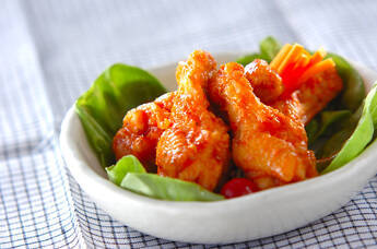 手羽元のタバスコ辛揚げ