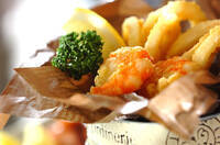 エビとイカのフリットミスト（イタリア式フライ盛り合わせ）