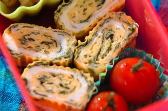 ワカメのだし巻き卵