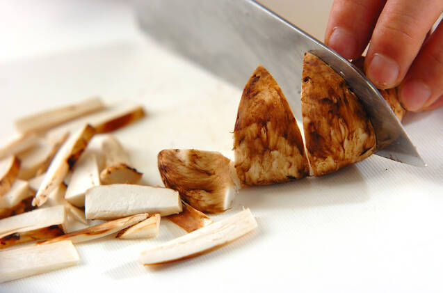 松茸炊き込みご飯の作り方の手順6