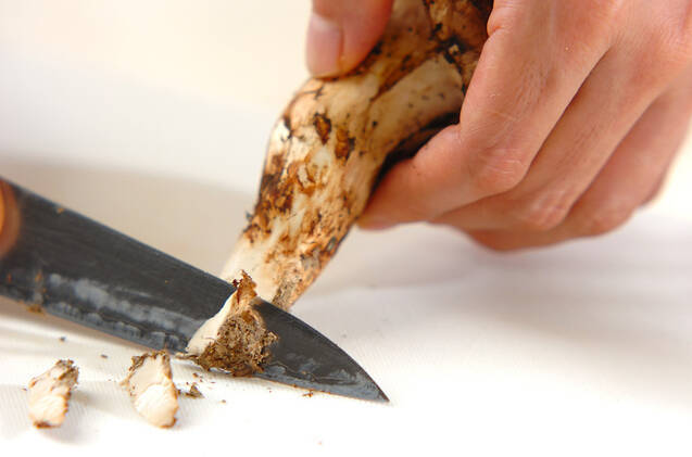 松茸炊き込みご飯の作り方の手順3