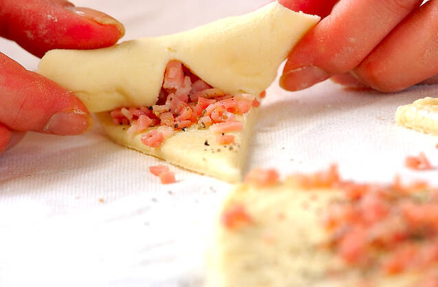 三日月おつまみロールの作り方の手順7