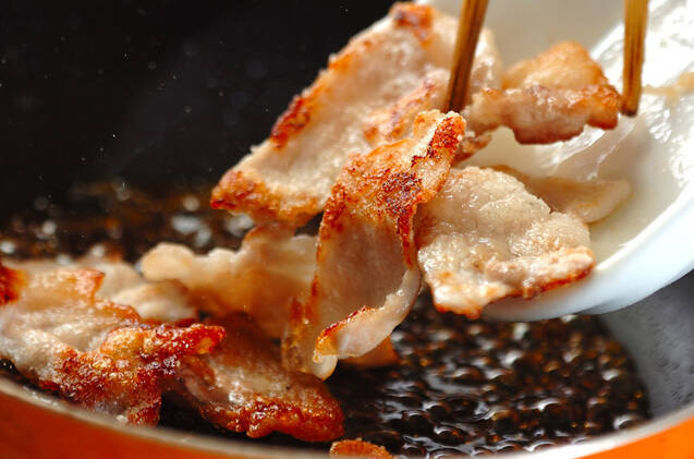 豚肉の甘酢焼きの作り方の手順2