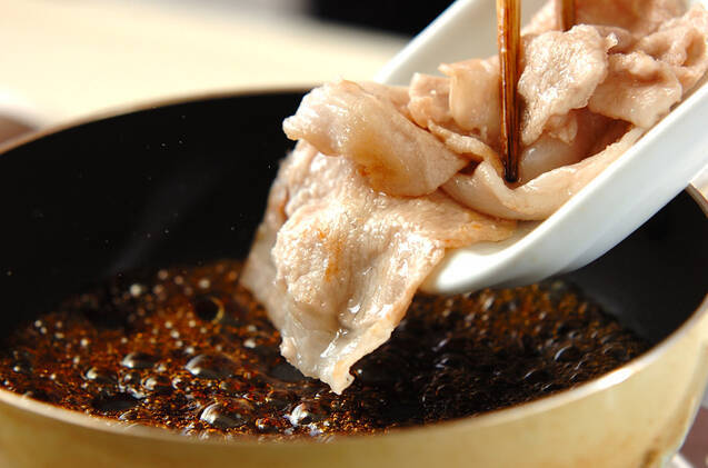 豚肉の甘酢焼きの作り方の手順2