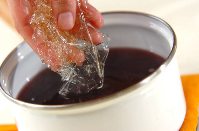 ブドウジュレの作り方の手順2