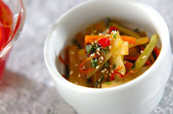 セロリのきんぴら