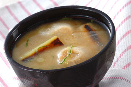 焼きネギのみそ汁