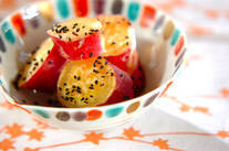 サツマイモのピーナッツバター煮