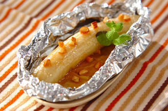 フライパン焼きバナナ