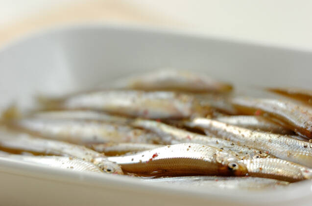 ワカサギのマリネの作り方の手順1