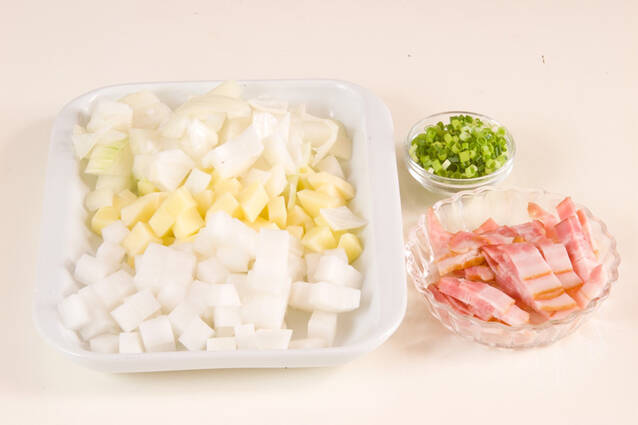 根菜のミルクみそ汁の作り方の手順1