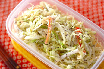 キャベツのユカリマヨ和え