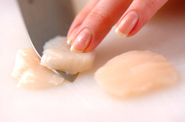 ホタテ&ワカメ甘酢和えの作り方の手順1