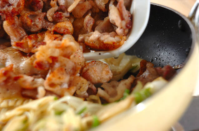 照り焼き中華ポーク丼の作り方の手順8