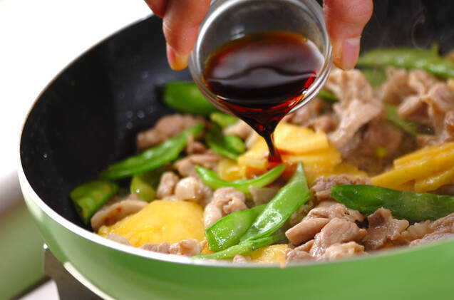 豚肉とパインの炒め物の作り方の手順5