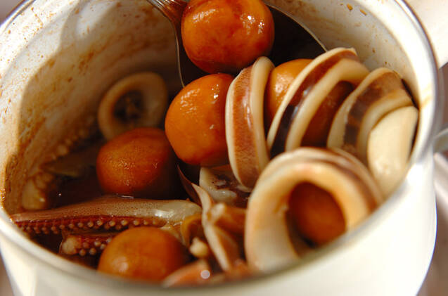 イカと里芋の煮物の作り方の手順5