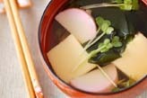 卵豆腐の吸い物