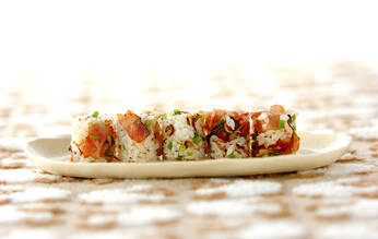 カリカリベーコンとおじゃこのおにぎり