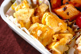 くずし豆腐の卵炒め